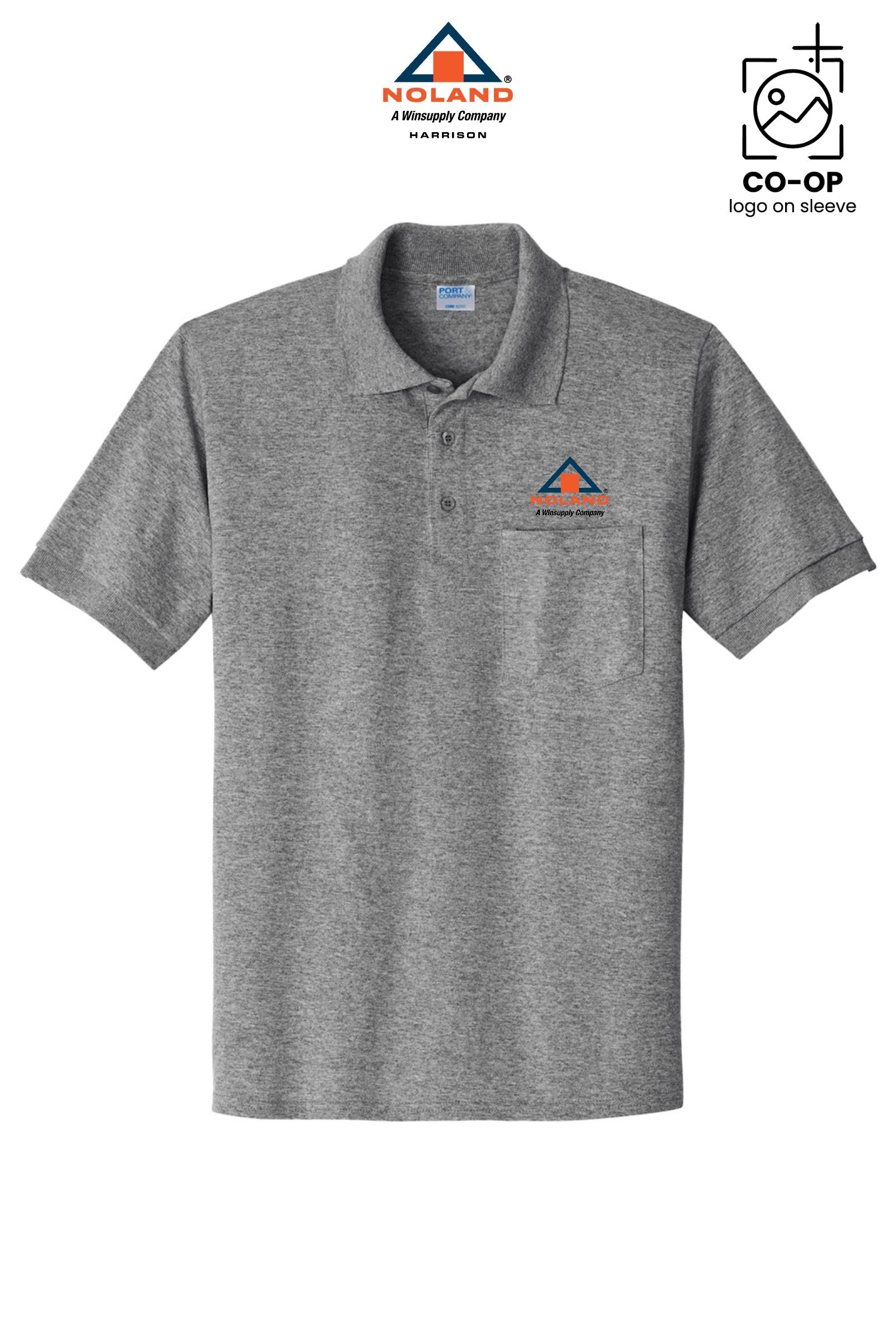 Port & Co® Core Blend Jersey Knit Pocket Polo - Harrison Noland