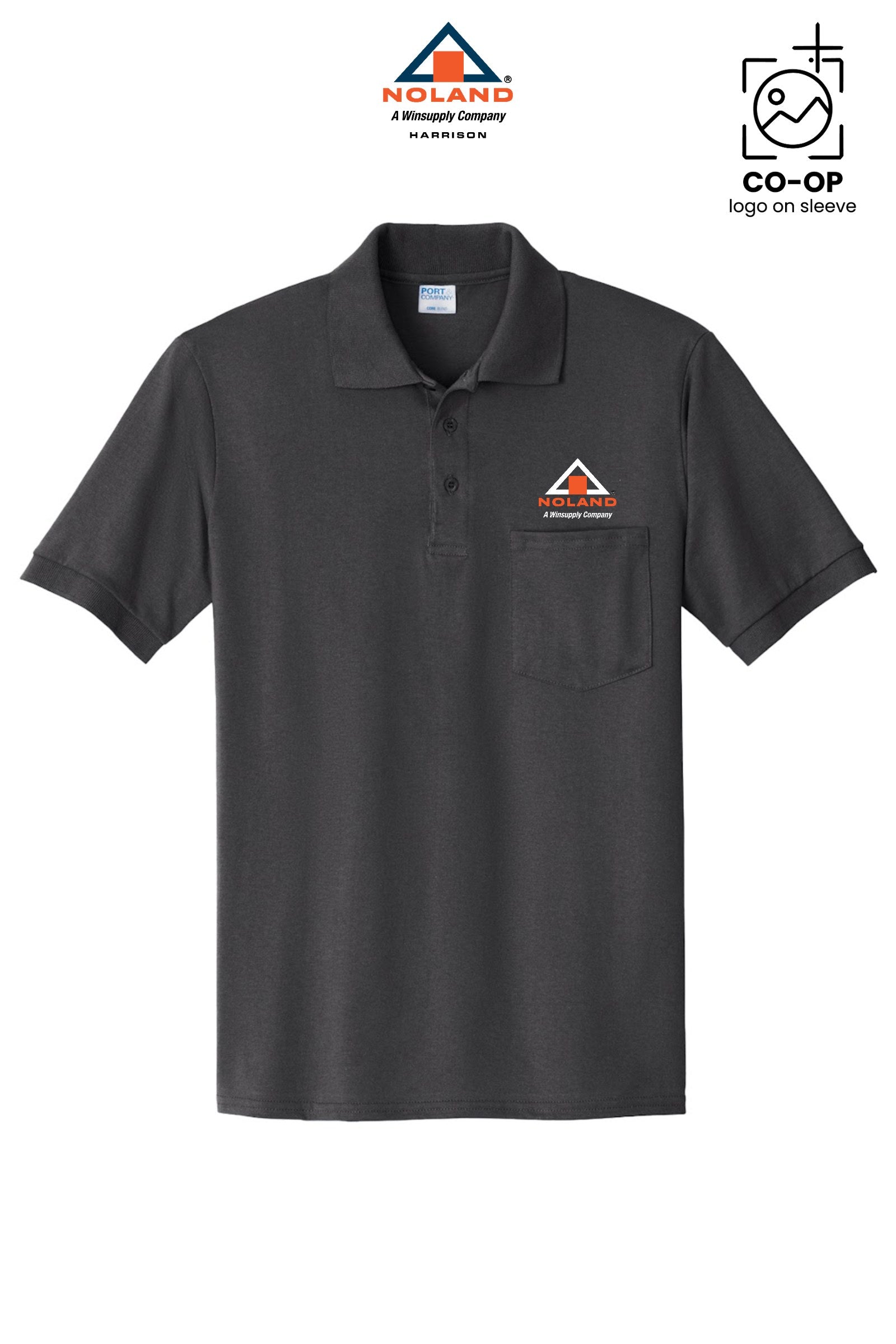 Port & Co® Core Blend Jersey Knit Pocket Polo - Harrison Noland