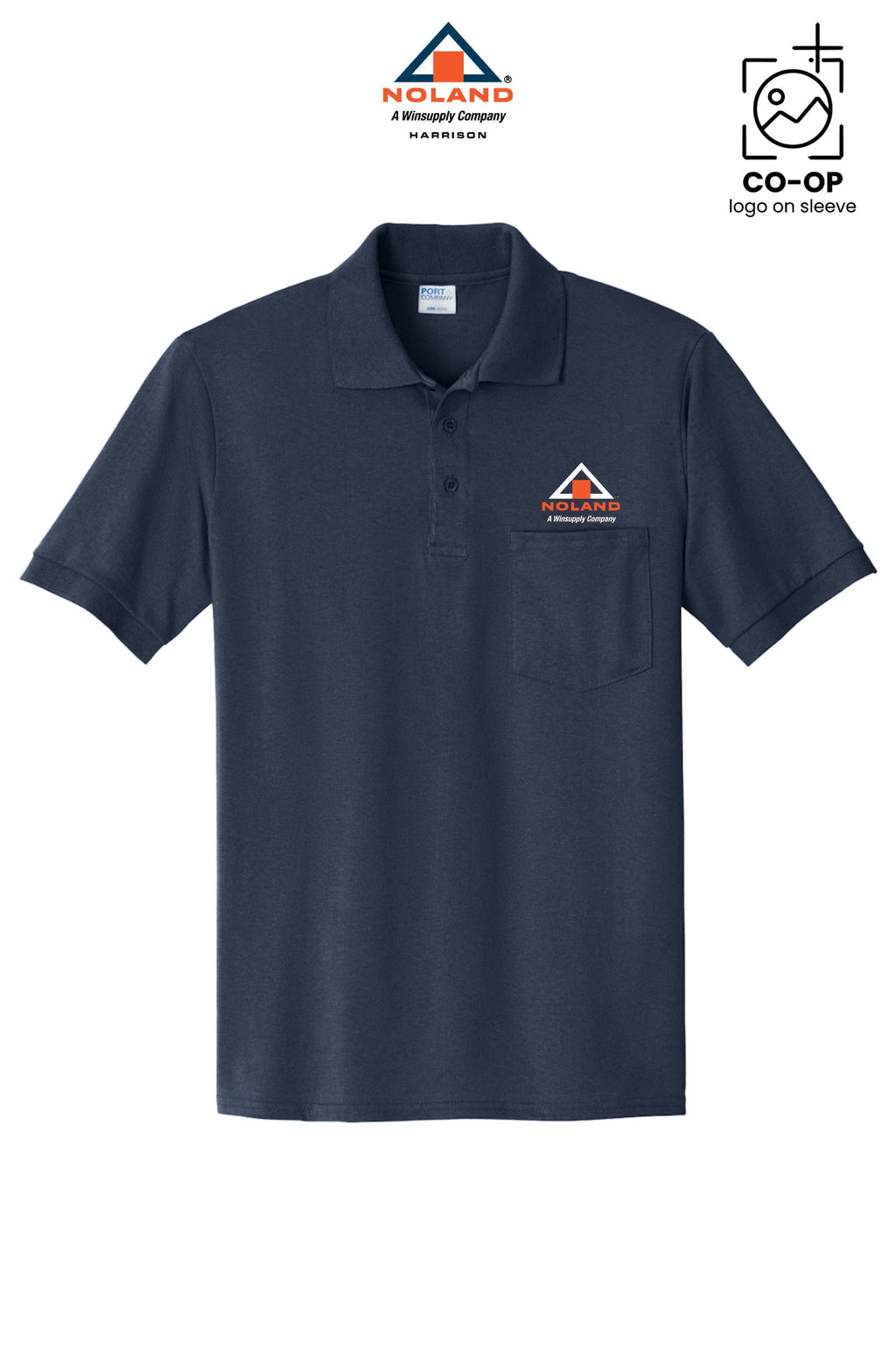 Port & Co® Core Blend Jersey Knit Pocket Polo - Harrison Noland