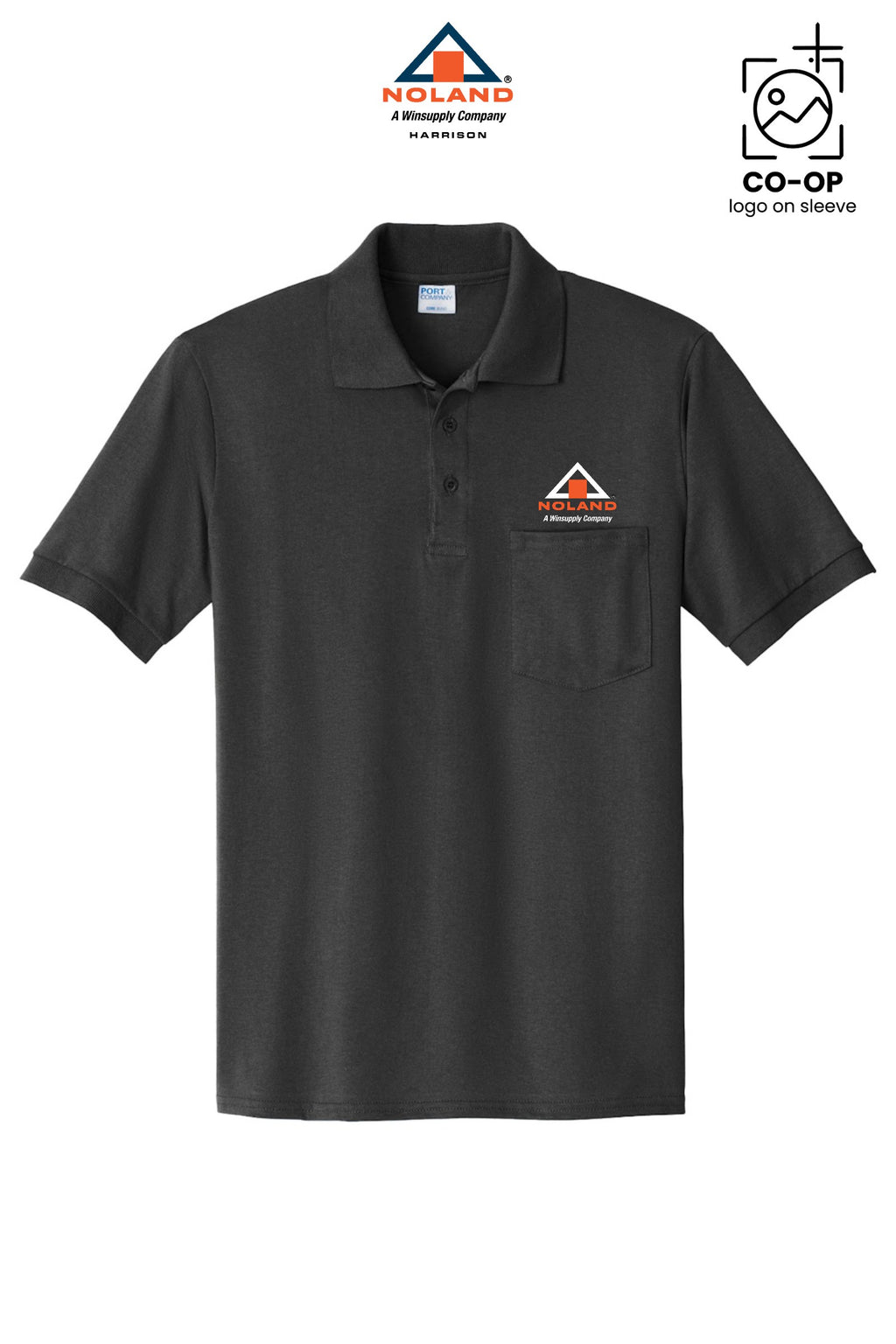 Port & Co® Core Blend Jersey Knit Pocket Polo - Harrison Noland