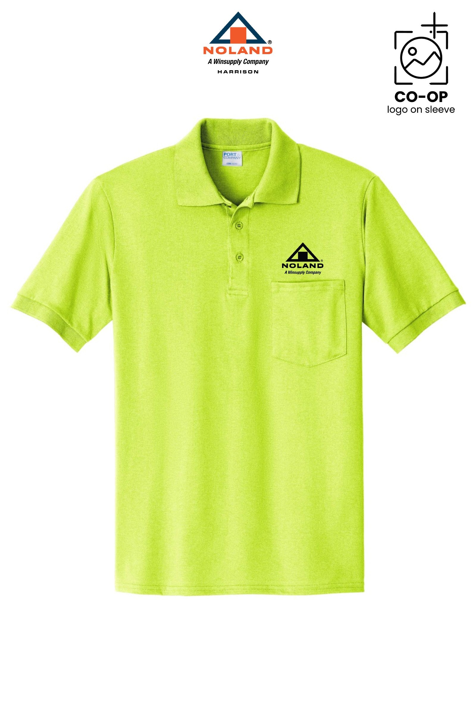 Port & Co® Core Blend Jersey Knit Pocket Polo - Harrison Noland