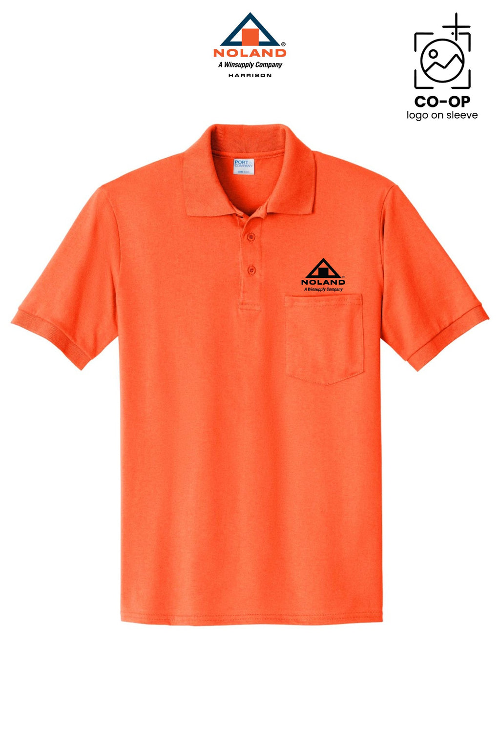 Port & Co® Core Blend Jersey Knit Pocket Polo - Harrison Noland
