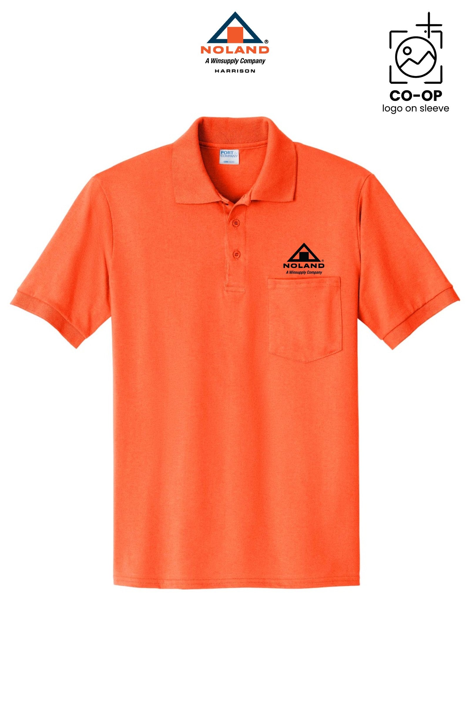 Port & Co® Core Blend Jersey Knit Pocket Polo - Harrison Noland