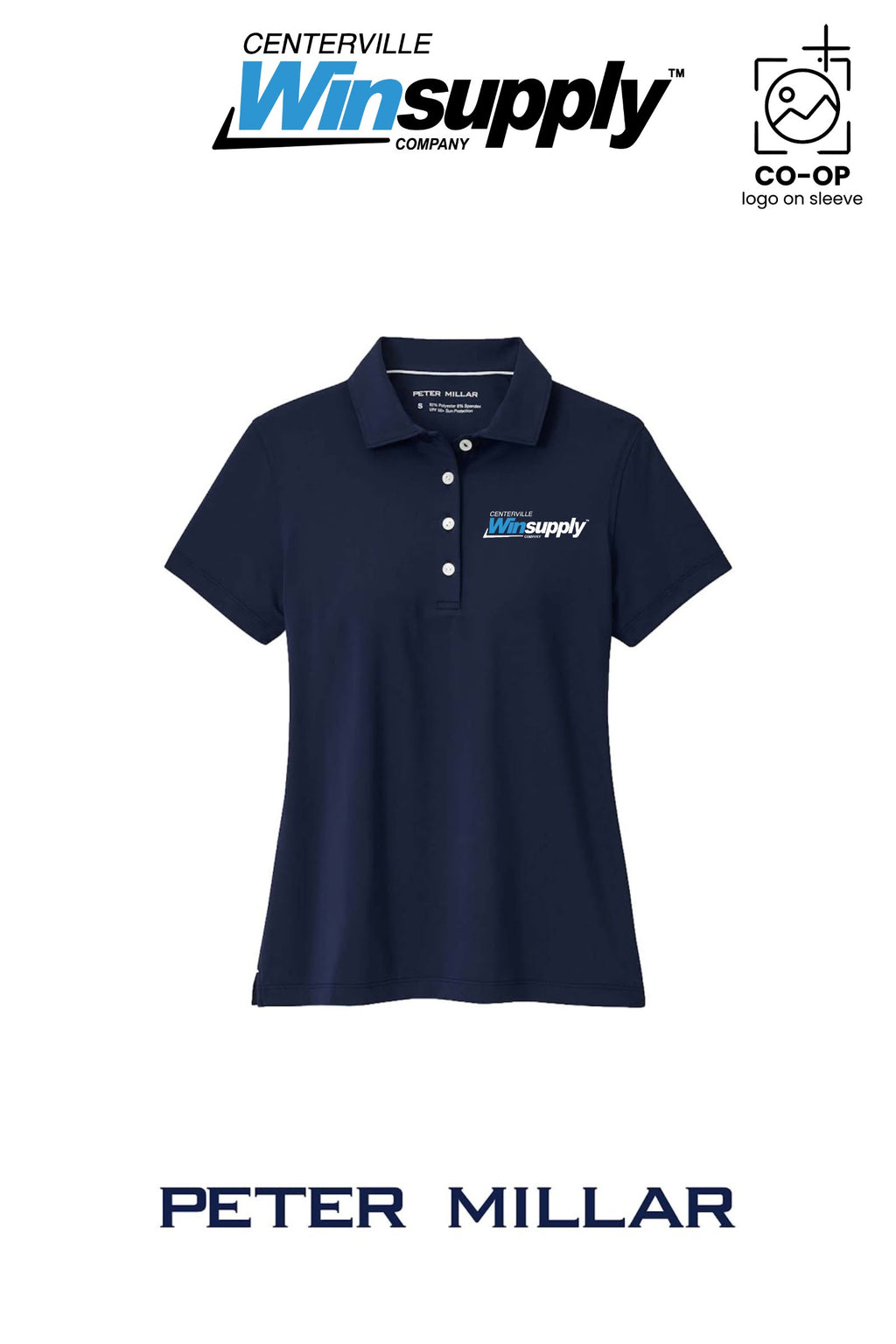 Peter Millar Women's Short-Sleeve Button Polo - Winsupply Centerville OH
