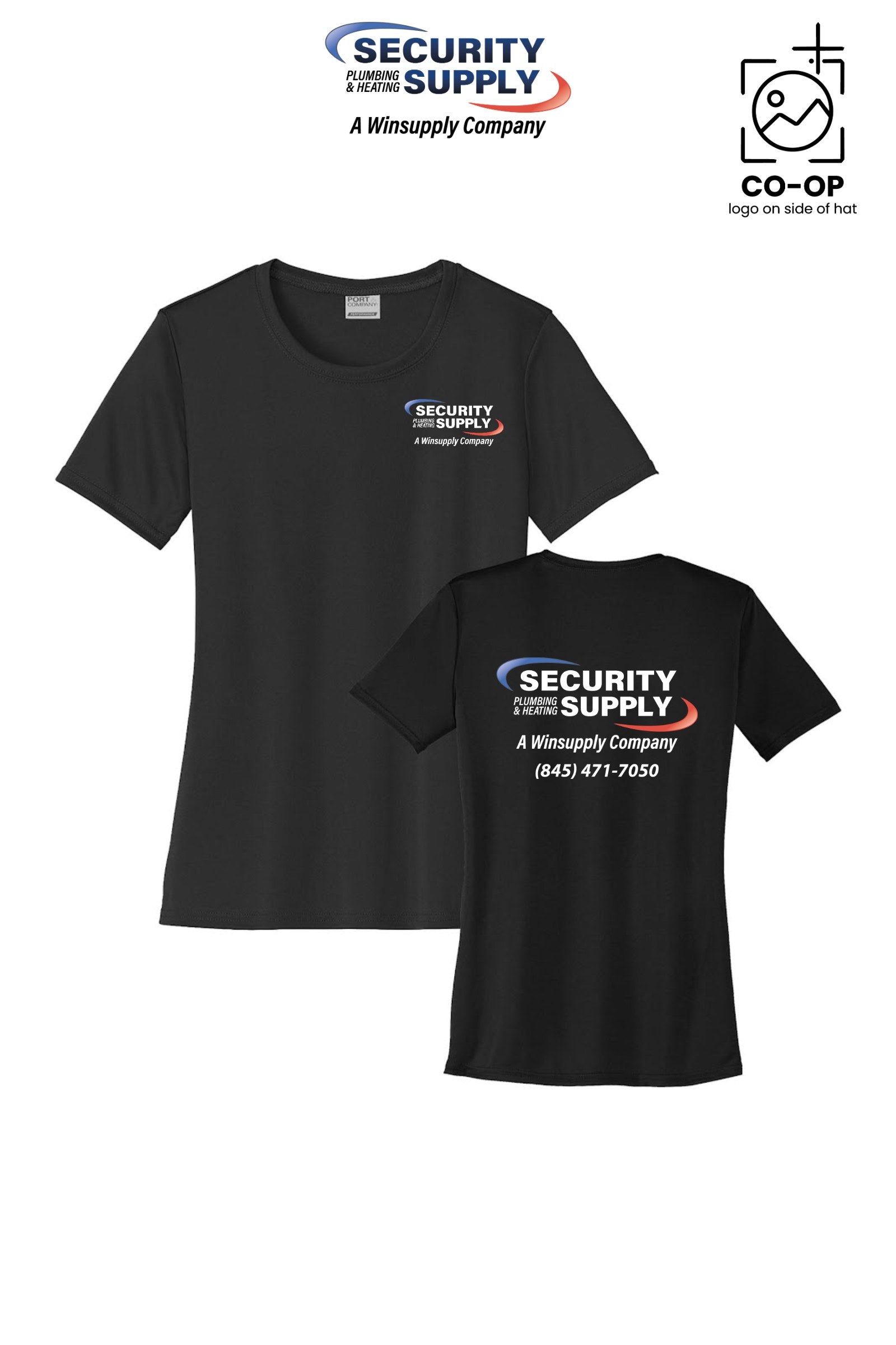 Port & Co™ Womens PerformanceUPF50 Tee - Security Plumbing & Heating Supply - Poughkeepsie, NY