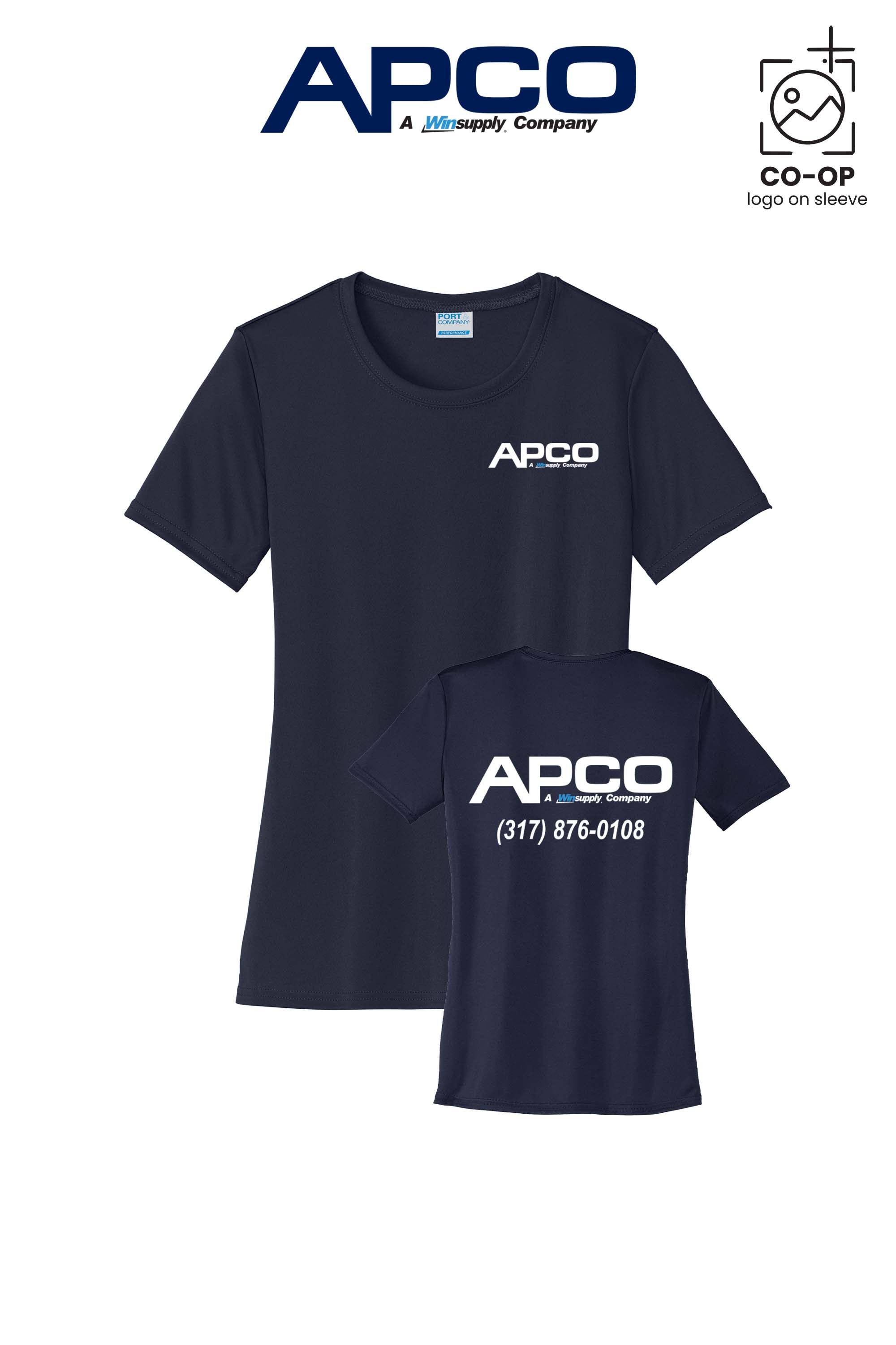 Port & Co™ Womens PerformanceUPF50 Tee - APCO Supply - Indianapolis