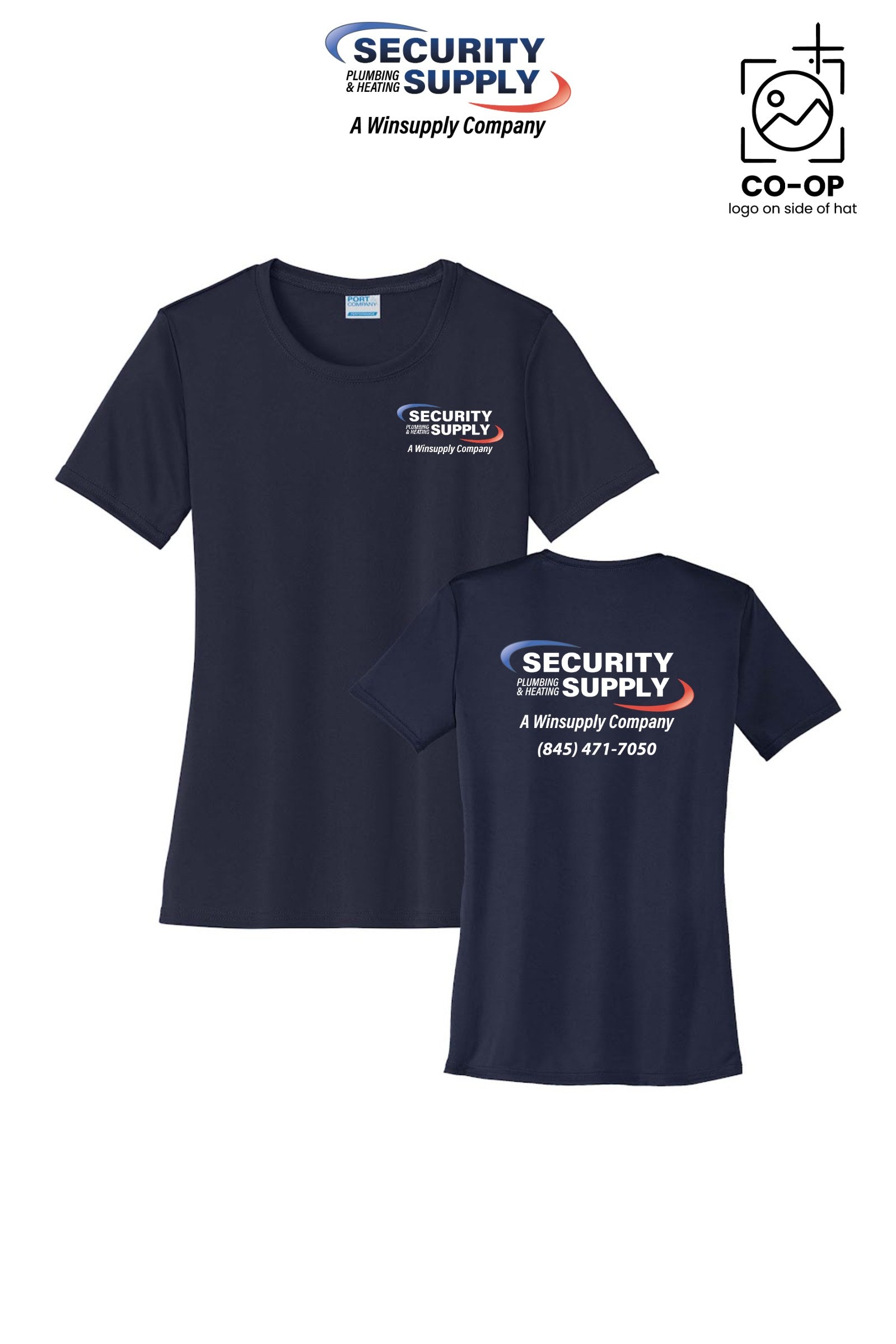 Port & Co™ Womens PerformanceUPF50 Tee - Security Plumbing & Heating Supply - Poughkeepsie, NY