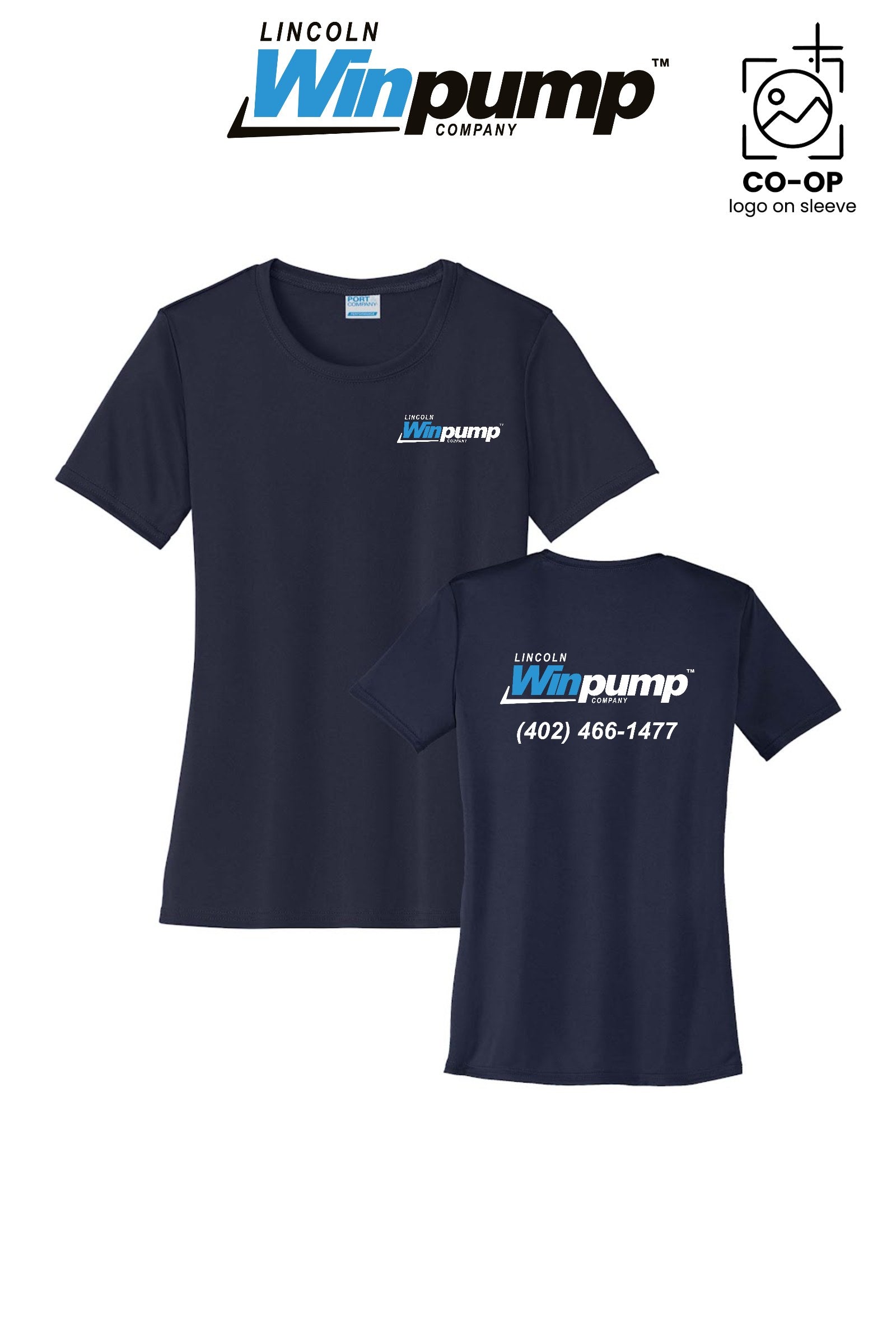 Port & Co™ Womens PerformanceUPF50 Tee - Lincoln Winpump