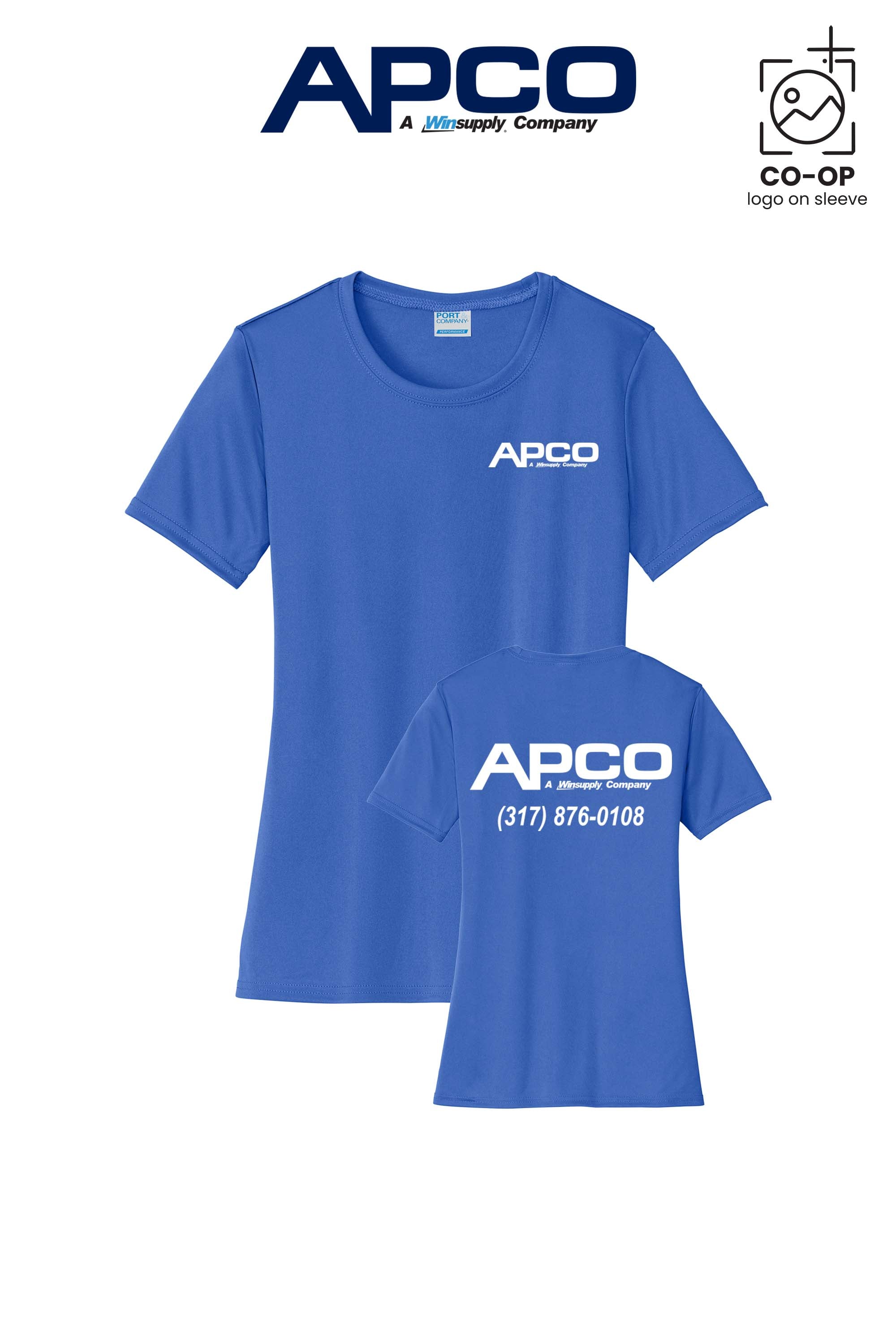 Port & Co™ Womens PerformanceUPF50 Tee - APCO Supply - Indianapolis
