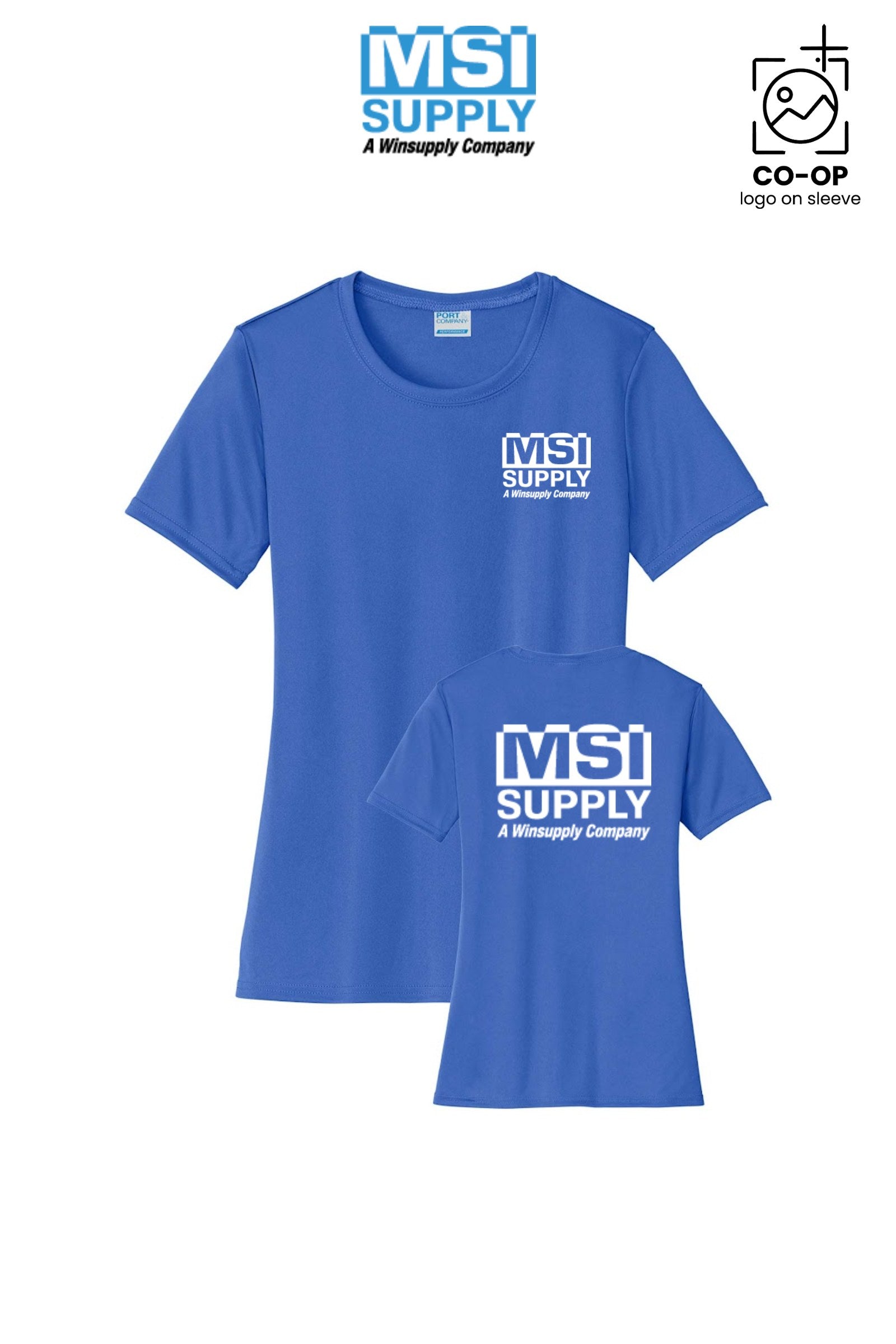 Port & Co™ Womens PerformanceUPF50 Tee - MSI Supply Houston
