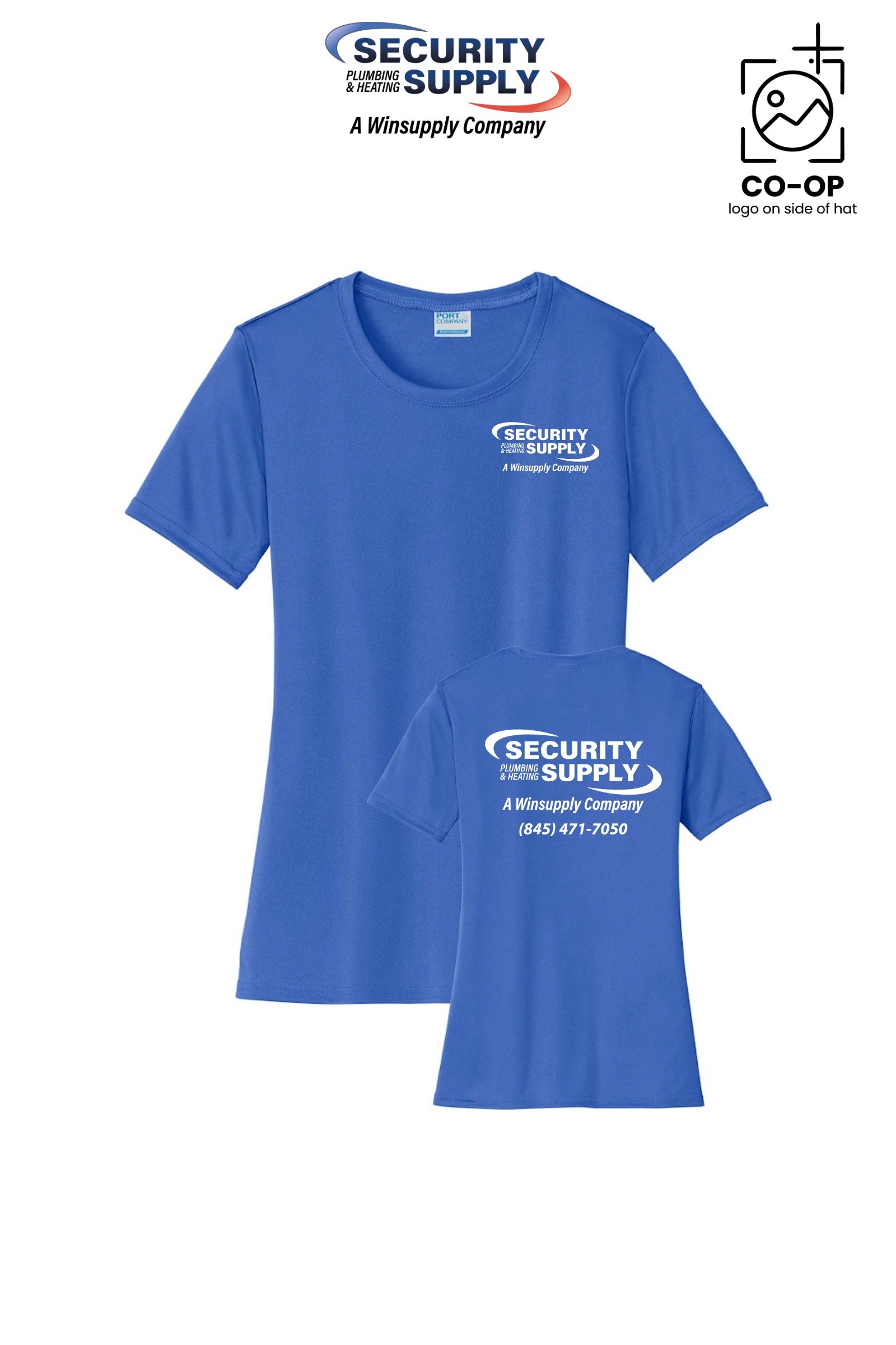 Port & Co™ Womens PerformanceUPF50 Tee - Security Plumbing & Heating Supply - Poughkeepsie, NY