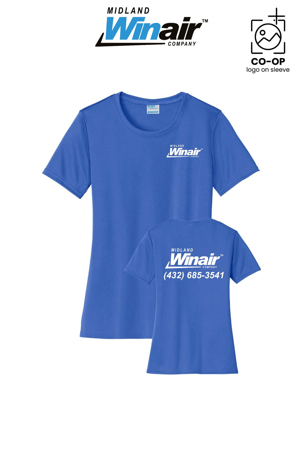 Port & Co™ Womens PerformanceUPF50 Tee - Midland Winair