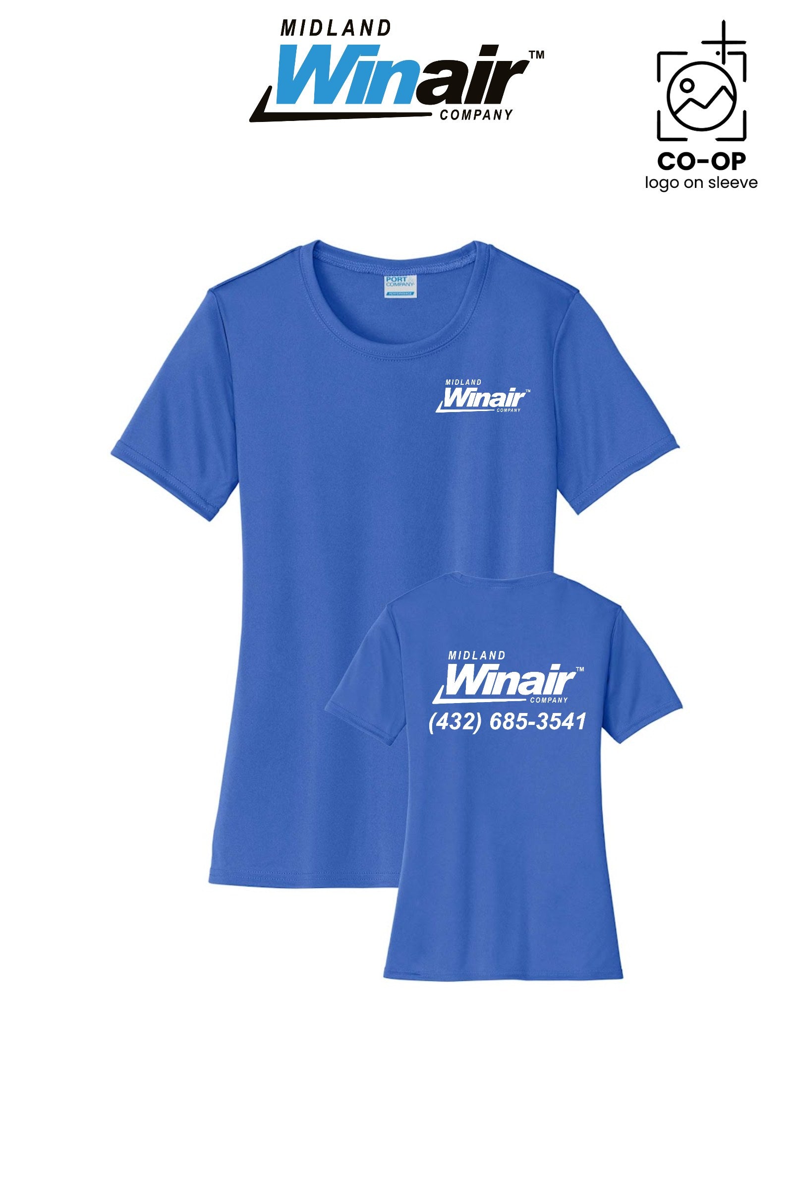 Port & Co™ Womens PerformanceUPF50 Tee - Midland Winair
