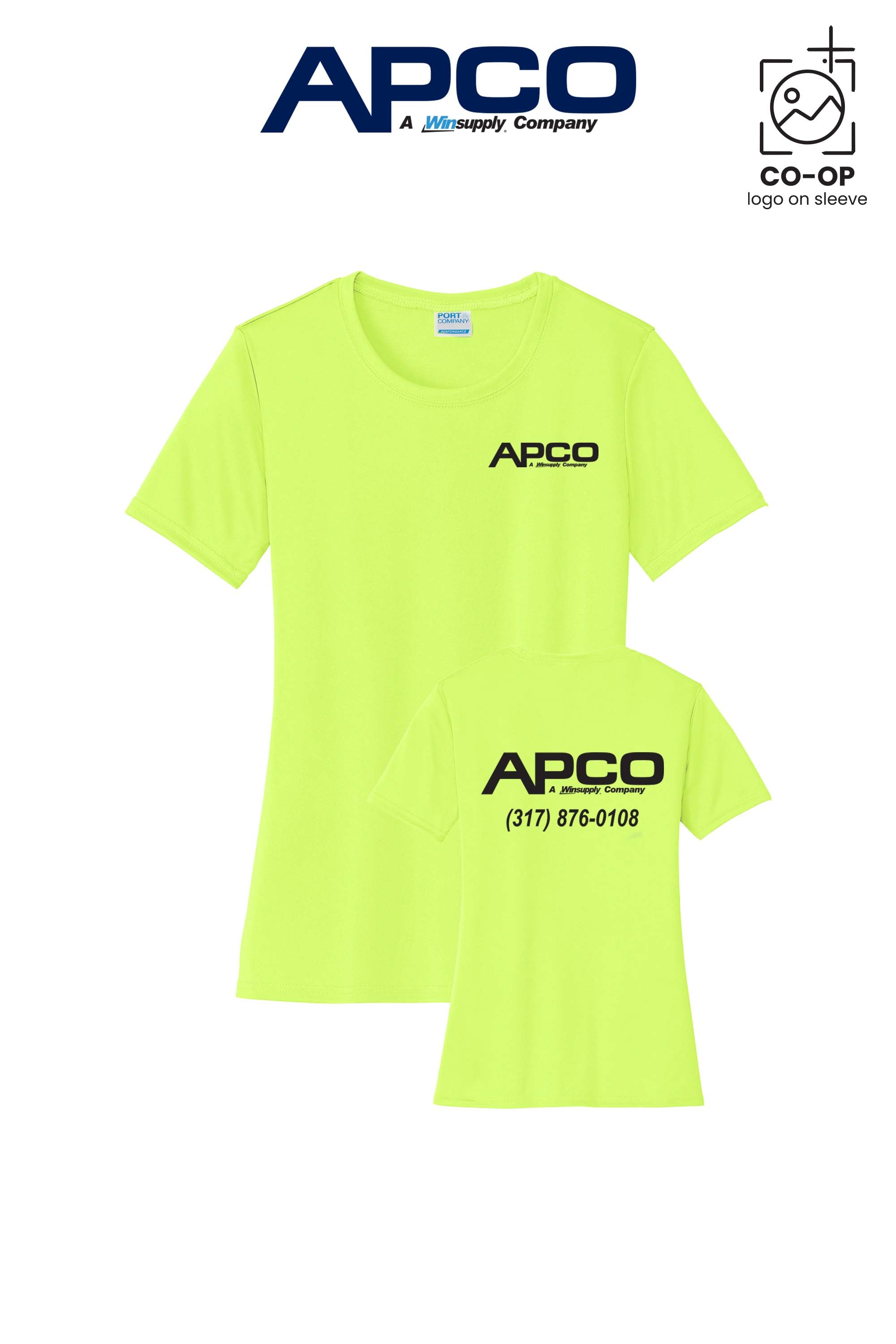 Port & Co™ Womens PerformanceUPF50 Tee - APCO Supply - Indianapolis