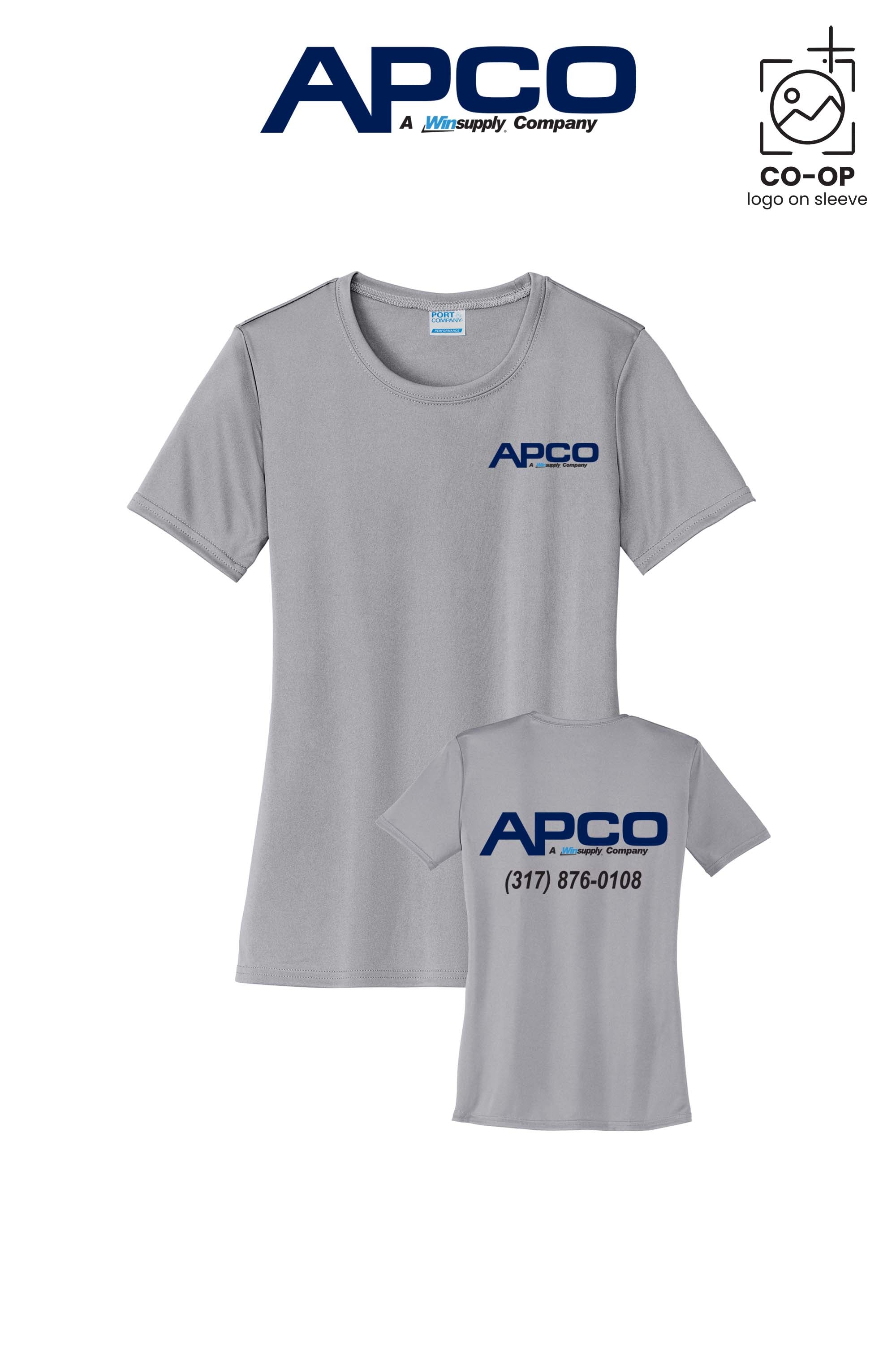 Port & Co™ Womens PerformanceUPF50 Tee - APCO Supply - Indianapolis