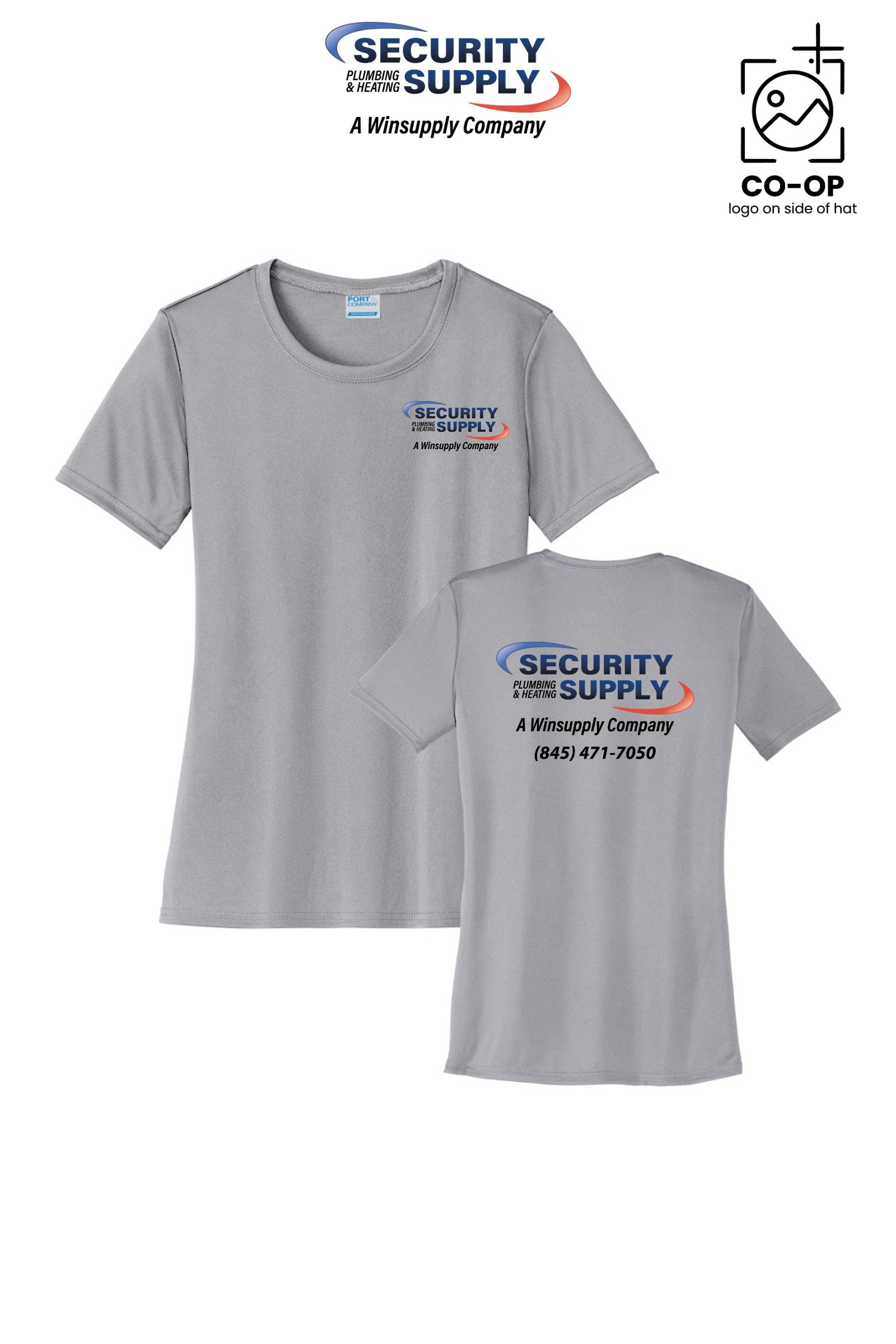 Port & Co™ Womens PerformanceUPF50 Tee - Security Plumbing & Heating Supply - Poughkeepsie, NY