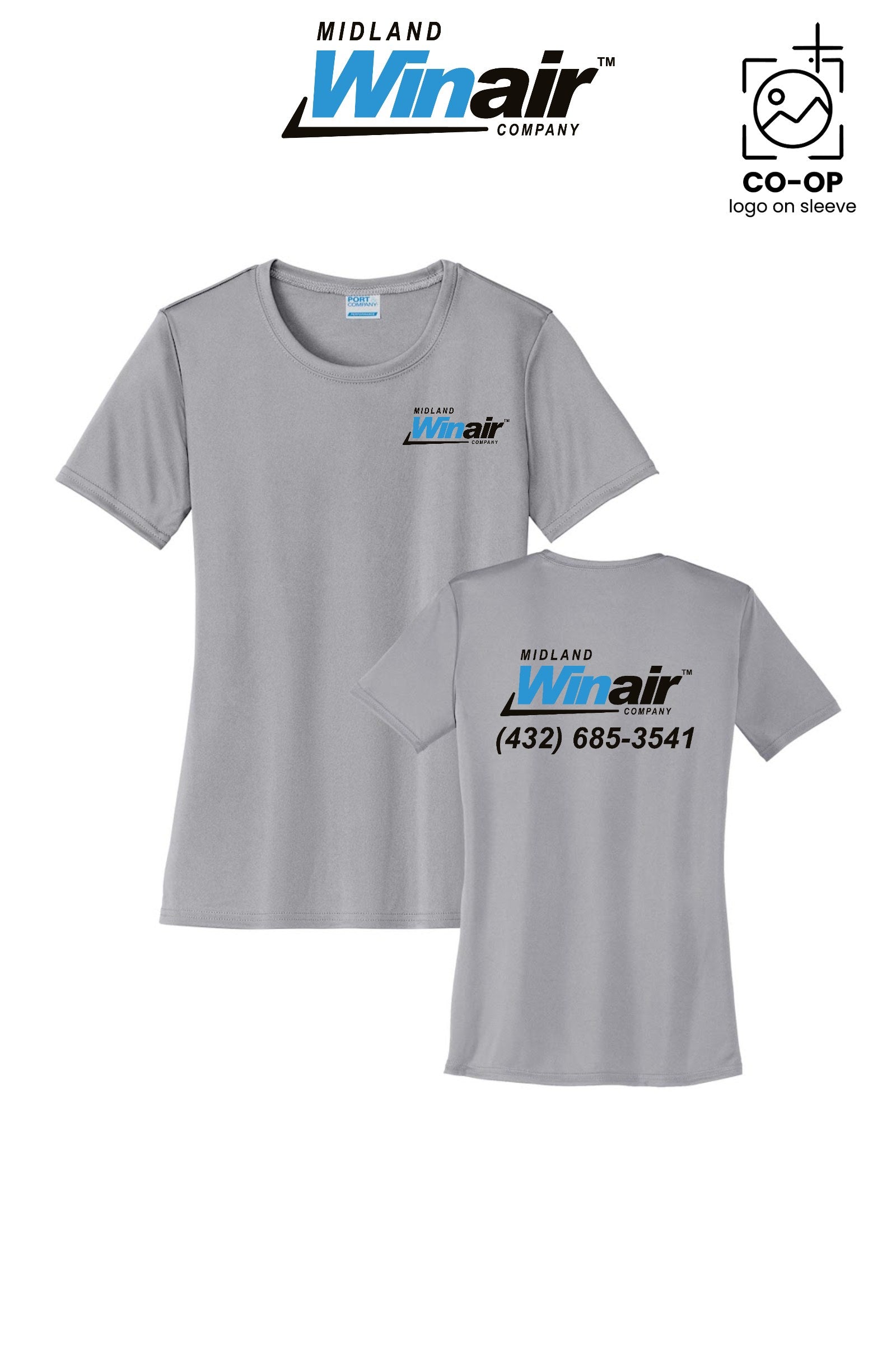 Port & Co™ Womens PerformanceUPF50 Tee - Midland Winair