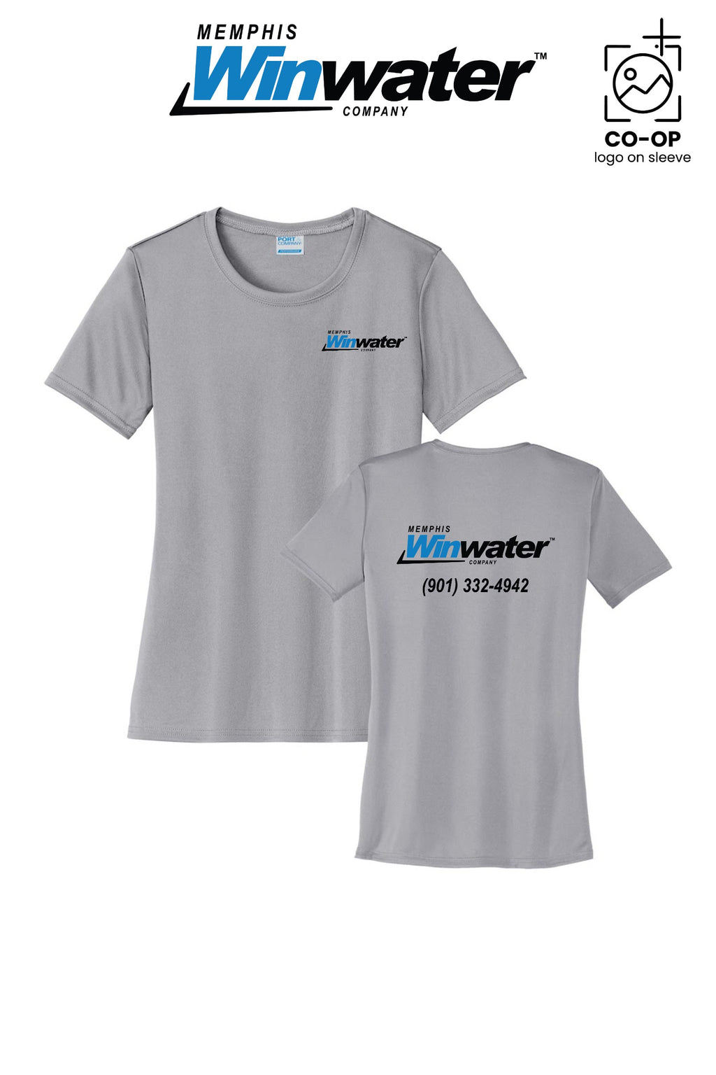 Port & Co™ Womens PerformanceUPF50 Tee - Memphis Winwater