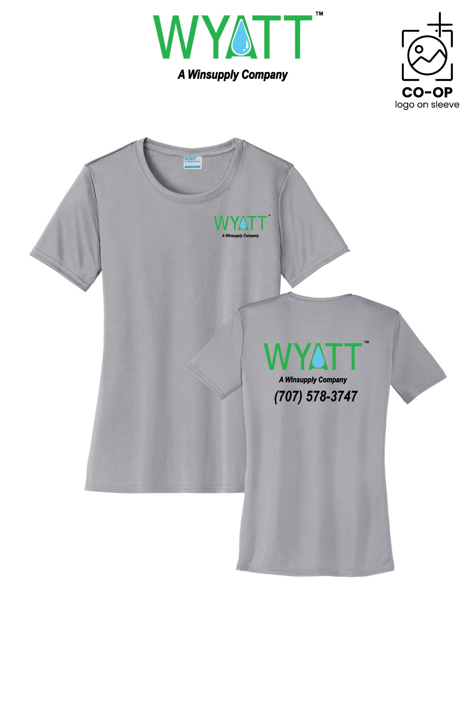 Port & Co™ Womens PerformanceUPF50 Tee - Wyatt Irrigation of Santa Rosa