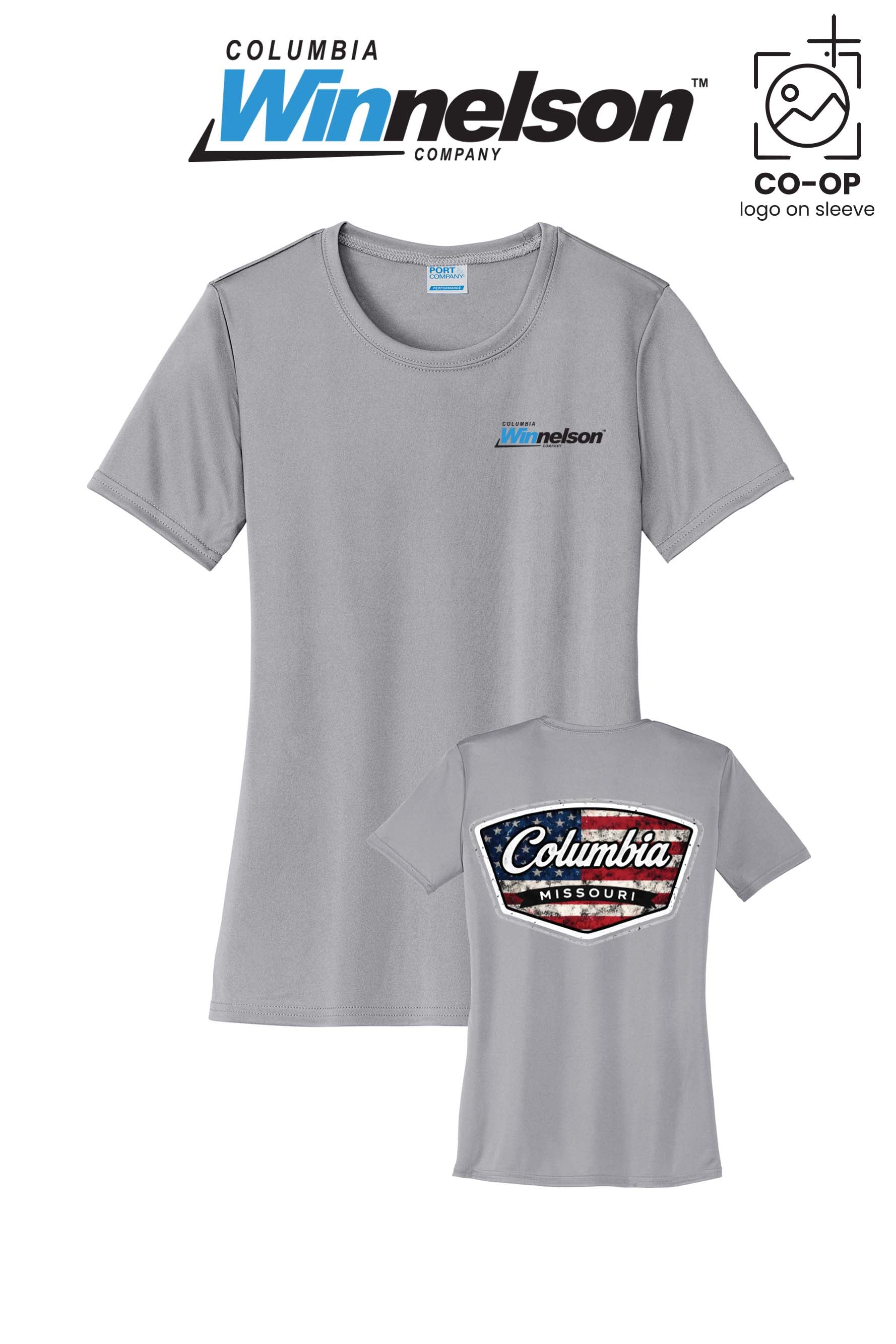 Port & Co™ Womens PerformanceUPF50 Tee - Columbia MO Winnelson