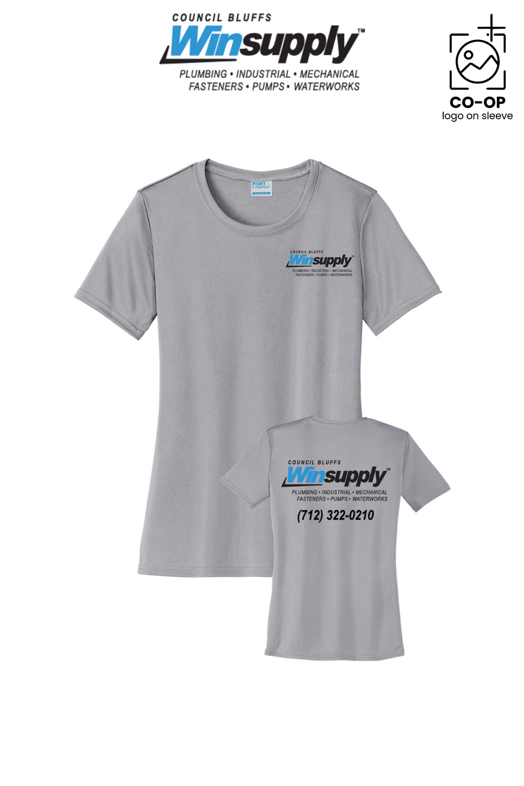 Port & Co™ Womens PerformanceUPF50 Tee - Council Bluffs Winsupply