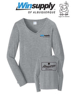 Port & Co™ Womens Long Sleeve Fan Favorite™ V-Neck Tee - Winsupply of Albuquerque