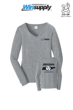 Port & Co™ Womens Long Sleeve Fan Favorite™ V-Neck Tee - Winsupply of Hendersonville