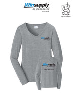 Port & Co™ Womens Long Sleeve Fan Favorite™ V-Neck Tee - Winsupply of Frederick