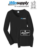 Port & Co™ Womens Long Sleeve Fan Favorite™ V-Neck Tee - Winsupply of Albuquerque