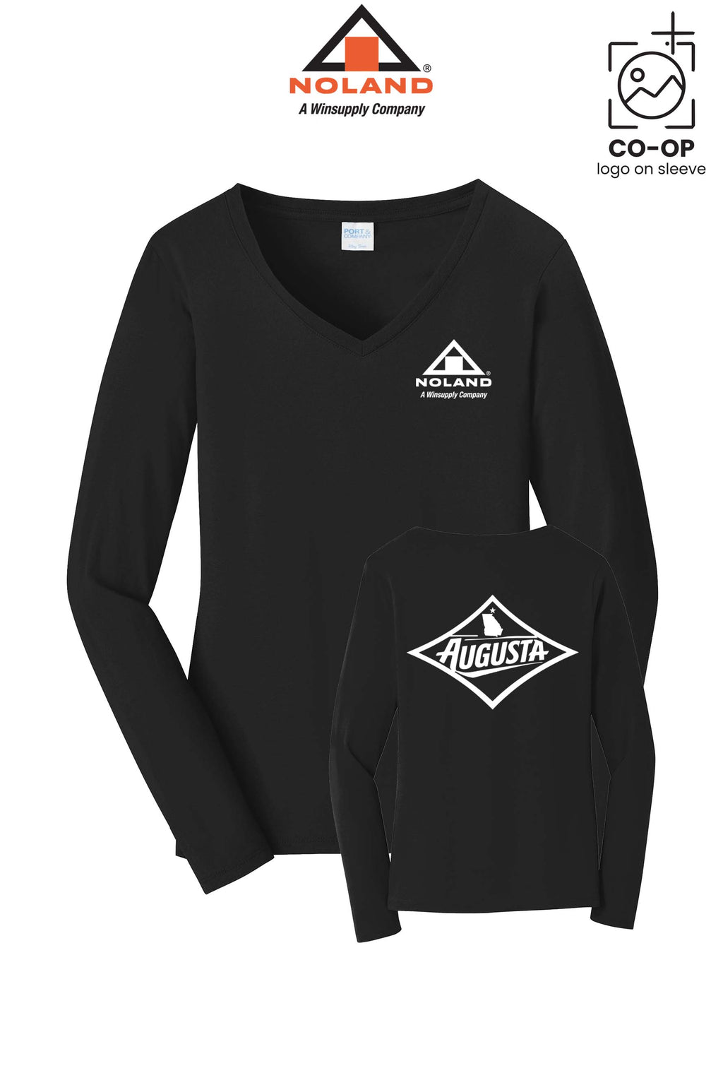 Port & Co™ Womens Long Sleeve Fan Favorite™ V-Neck Tee - Noland of Augusta GA
