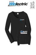 Port & Co™ Womens Long Sleeve Fan Favorite™ V-Neck Tee - Winlectric Bangor