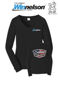 Port & Co™ Womens Long Sleeve Fan Favorite™ V-Neck Tee - Columbia MO Winnelson