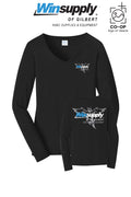 Port & Co™ Womens Long Sleeve Fan Favorite™ V-Neck Tee - Winsupply of Gilbert