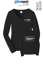 Port & Co™ Womens Long Sleeve Fan Favorite™ V-Neck Tee - Winsupply of Nashua