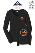 Port & Co™ Womens Long Sleeve Fan Favorite™ V-Neck Tee - Noland Company Chesapeake