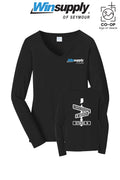 Port & Co™ Womens Long Sleeve Fan Favorite™ V-Neck Tee - Winsupply of Seymour IN