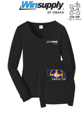 Port & Co™ Womens Long Sleeve Fan Favorite™ V-Neck Tee - Winsupply of Omaha