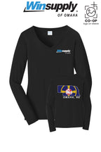 Port & Co™ Womens Long Sleeve Fan Favorite™ V-Neck Tee - Winsupply of Omaha