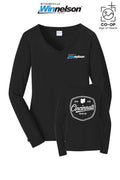 Port & Co™ Womens Long Sleeve Fan Favorite™ V-Neck Tee - Withamsville Winnelson