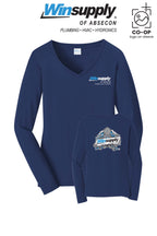 Port & Co™ Womens Long Sleeve Fan Favorite™ V-Neck Tee - Winsupply of Absecon