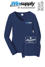 Port & Co™ Womens Long Sleeve Fan Favorite™ V-Neck Tee - Winsupply of Albuquerque