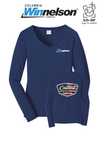 Port & Co™ Womens Long Sleeve Fan Favorite™ V-Neck Tee - Columbia MO Winnelson