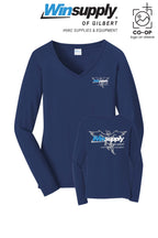 Port & Co™ Womens Long Sleeve Fan Favorite™ V-Neck Tee - Winsupply of Gilbert