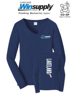 Port & Co™ Womens Long Sleeve Fan Favorite™ V-Neck Tee - Lakeland Winsupply