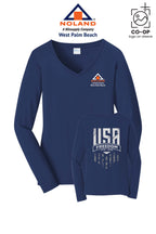 Port & Co™ Womens Long Sleeve Fan Favorite™ V-Neck Tee - Noland West Palm Beach