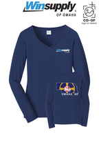 Port & Co™ Womens Long Sleeve Fan Favorite™ V-Neck Tee - Winsupply of Omaha