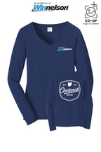 Port & Co™ Womens Long Sleeve Fan Favorite™ V-Neck Tee - Withamsville Winnelson