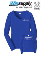 Port & Co™ Womens Long Sleeve Fan Favorite™ V-Neck Tee - Winsupply of Albuquerque