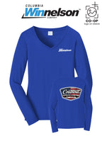 Port & Co™ Womens Long Sleeve Fan Favorite™ V-Neck Tee - Columbia MO Winnelson