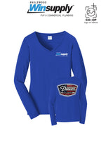 Port & Co™ Womens Long Sleeve Fan Favorite™ V-Neck Tee - Englewood Winsupply